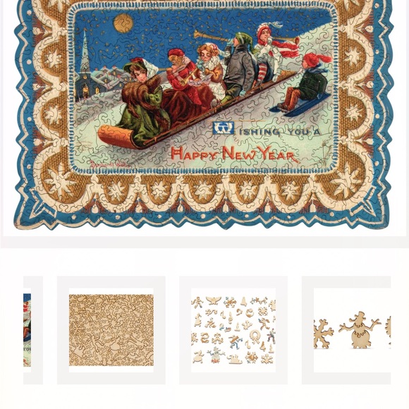 Liberty Puzzles - new year’s toboggan - Picture 2 of 7